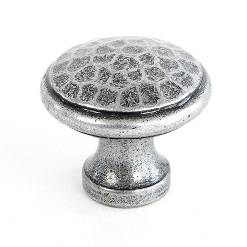 Picture of From The Anvil Pewter Hammered Cabinet Knob - Medium