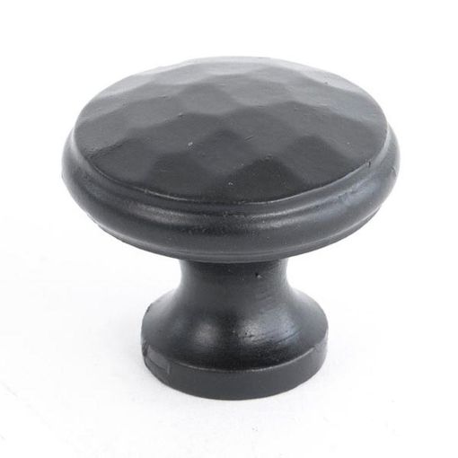 Picture of From The Anvil Black Hammered Cabinet Knob - Medium