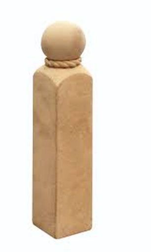 Picture of BRADSTONE RUSTIC ROPE TOP CORNER DOLLIES 50x50x250 COTSWOLD 