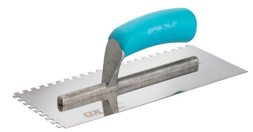 Picture of OX Trade Notched Stainless Steel Trowel - 6mm
