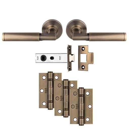 Picture of Carlisle Brass Belas Latch Pack - Ultimate Door Pack - Antique Brass