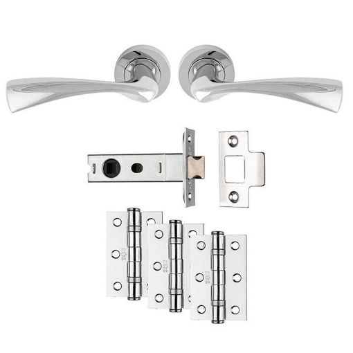 Picture of Carlisle Brass Sintra Latch Pack - Ultimate Door Pack - Polished Chrome