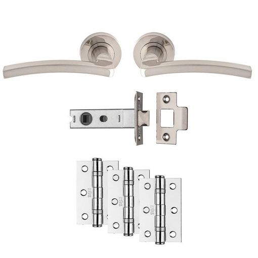 Picture of Carlisle Brass Tavira Latch Pack - Ultimate Door Pack - Satin Nickel