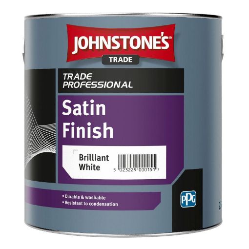 Picture of Johnstone’s Trade Satin Brilliant White 2.5L