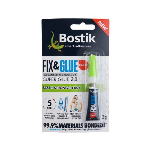 Picture of Bostik FIX & GLUE MECA SUPERGLUE 2.0 LIQUID 3g