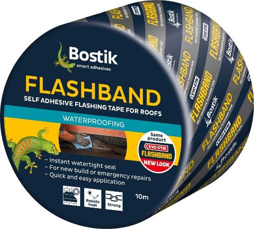 Picture of BOSTIK SELF ADHESIVE FLASHBAND TAPE ORIGINAL x 10MTR Special Grey 300 mm