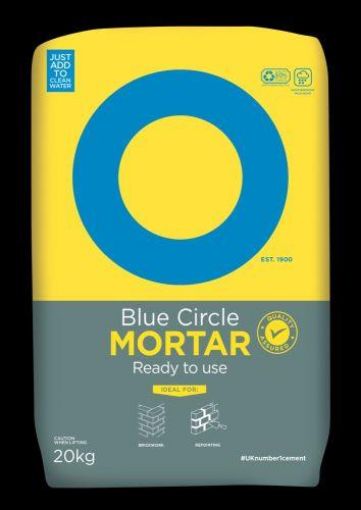 Picture of Mortar Mix 20kg Blue Circle (Plastic Bag) (70)