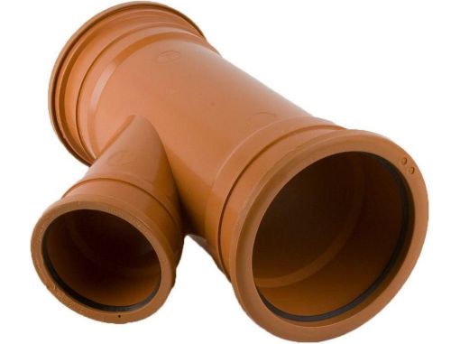 Picture of 160mm x 110mm x 45 deg Triple Socket Branch 