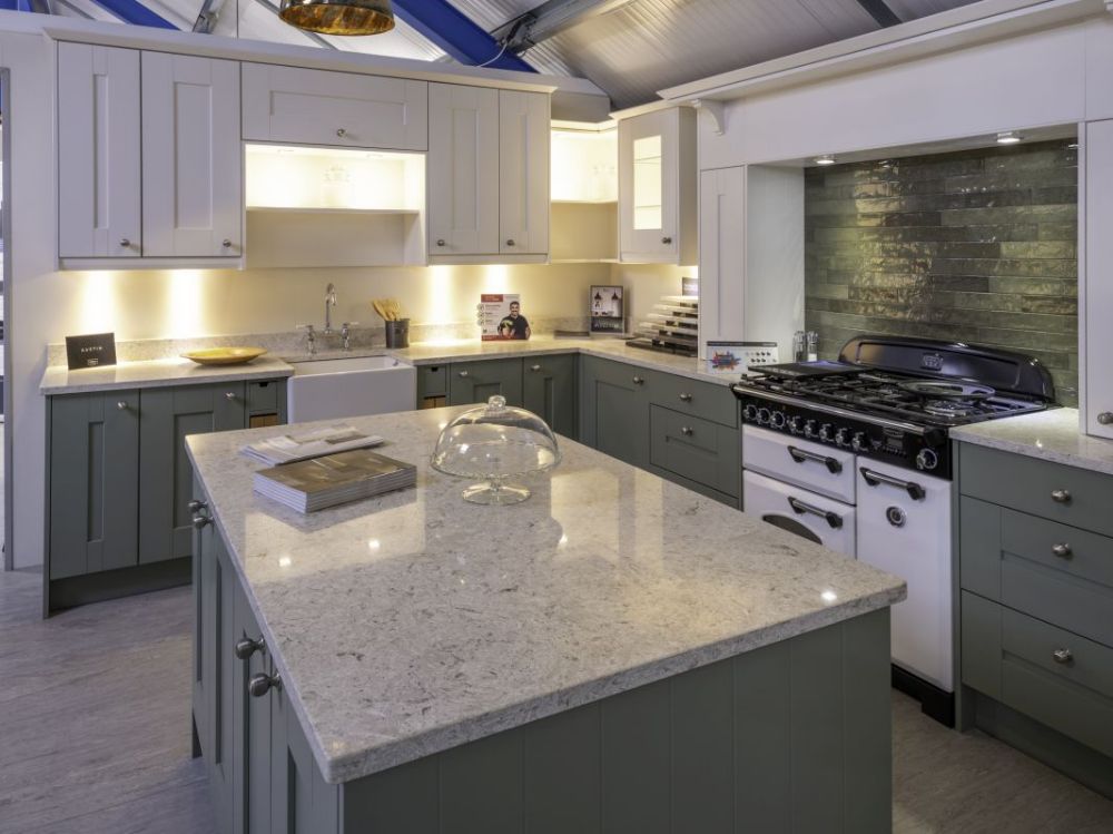 Fitted kitchen units display